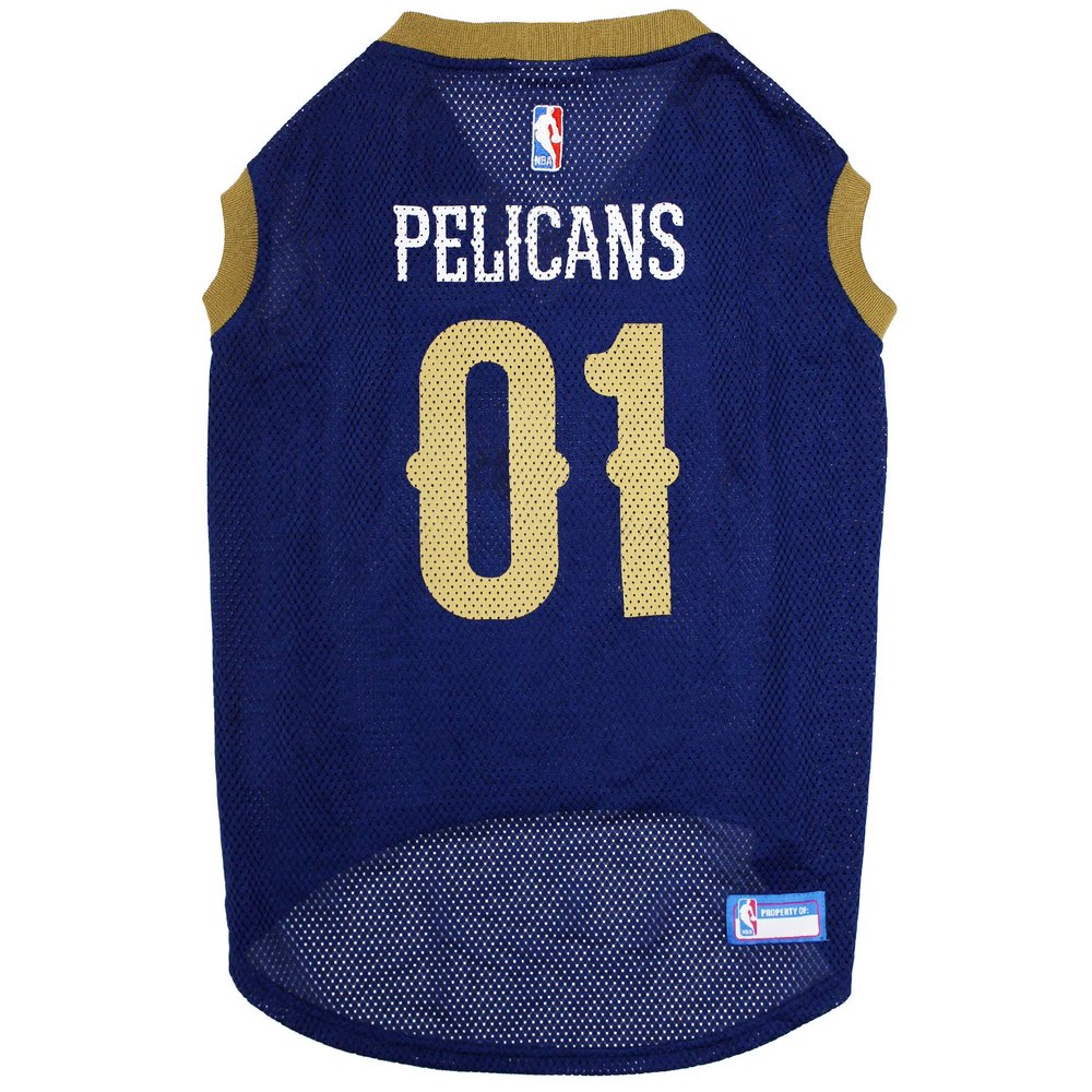 Pets First NBA NEW ORLEANS PELICANS DOG Jersey, X-Small - Tank Top Basketball Pet Jersey