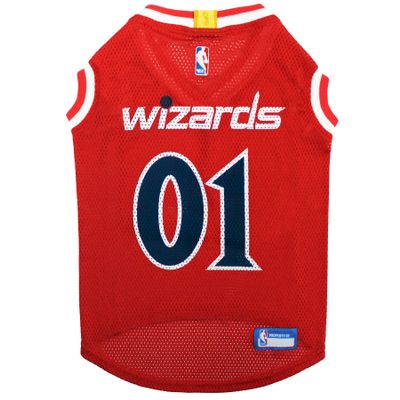 Pets First NBA WASHINGTON WIZARDS DOG Jersey, Small - Tank Top Basketball Pet Jersey