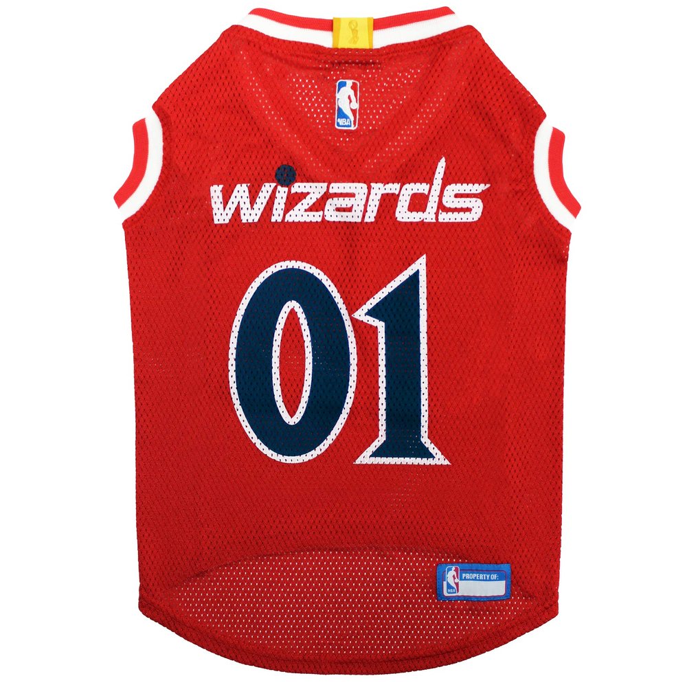 Pets First NBA WASHINGTON WIZARDS DOG Jersey, Small - Tank Top Basketball Pet Jersey