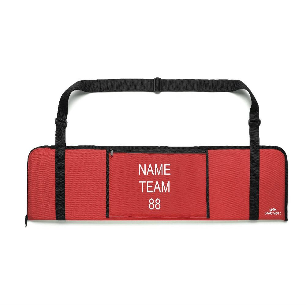 Sportwaves 41" Bat Tube Bag for Baseball and softball (Red)