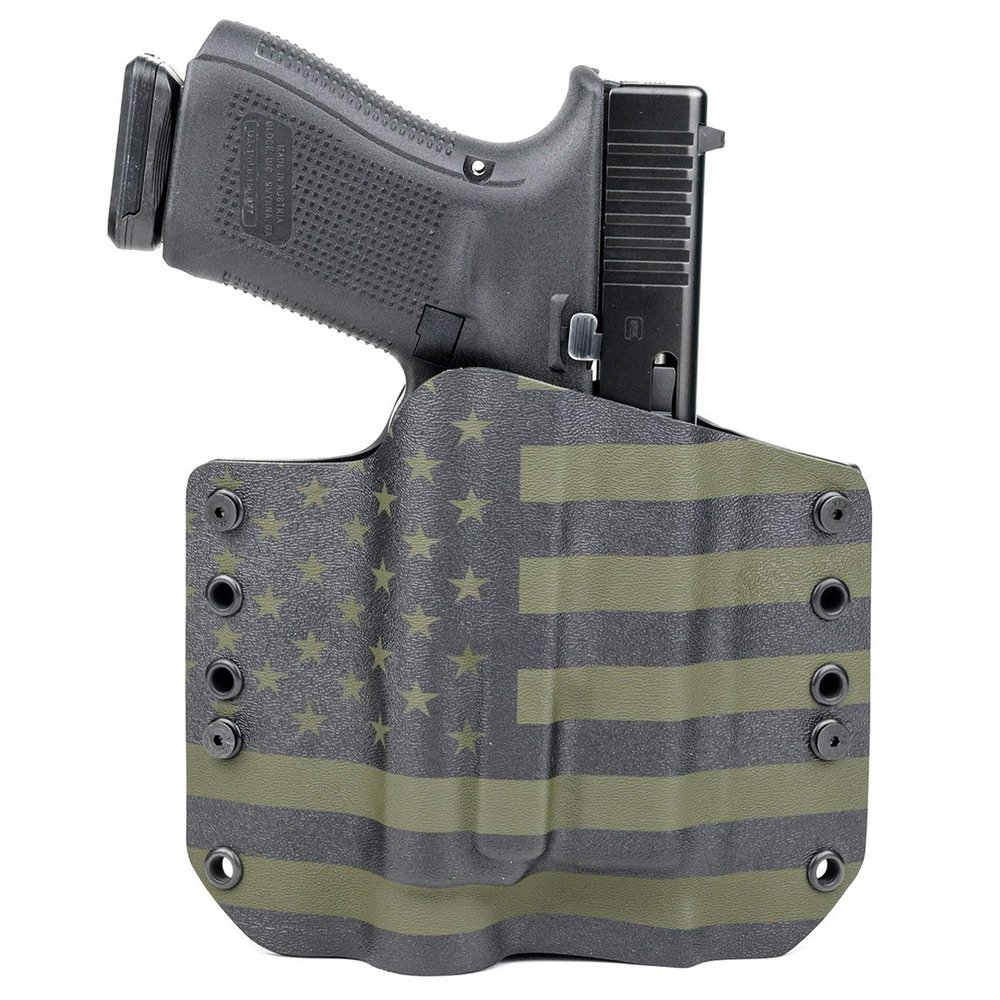 OWB Olight PL-2 Valkyrie Holster - USA OD Green & Black (Right-Hand, for HK VP 9)