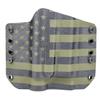 OWB Olight PL-2 Valkyrie Holster - USA OD Green & Black (Right-Hand, for HK VP 9) view 4