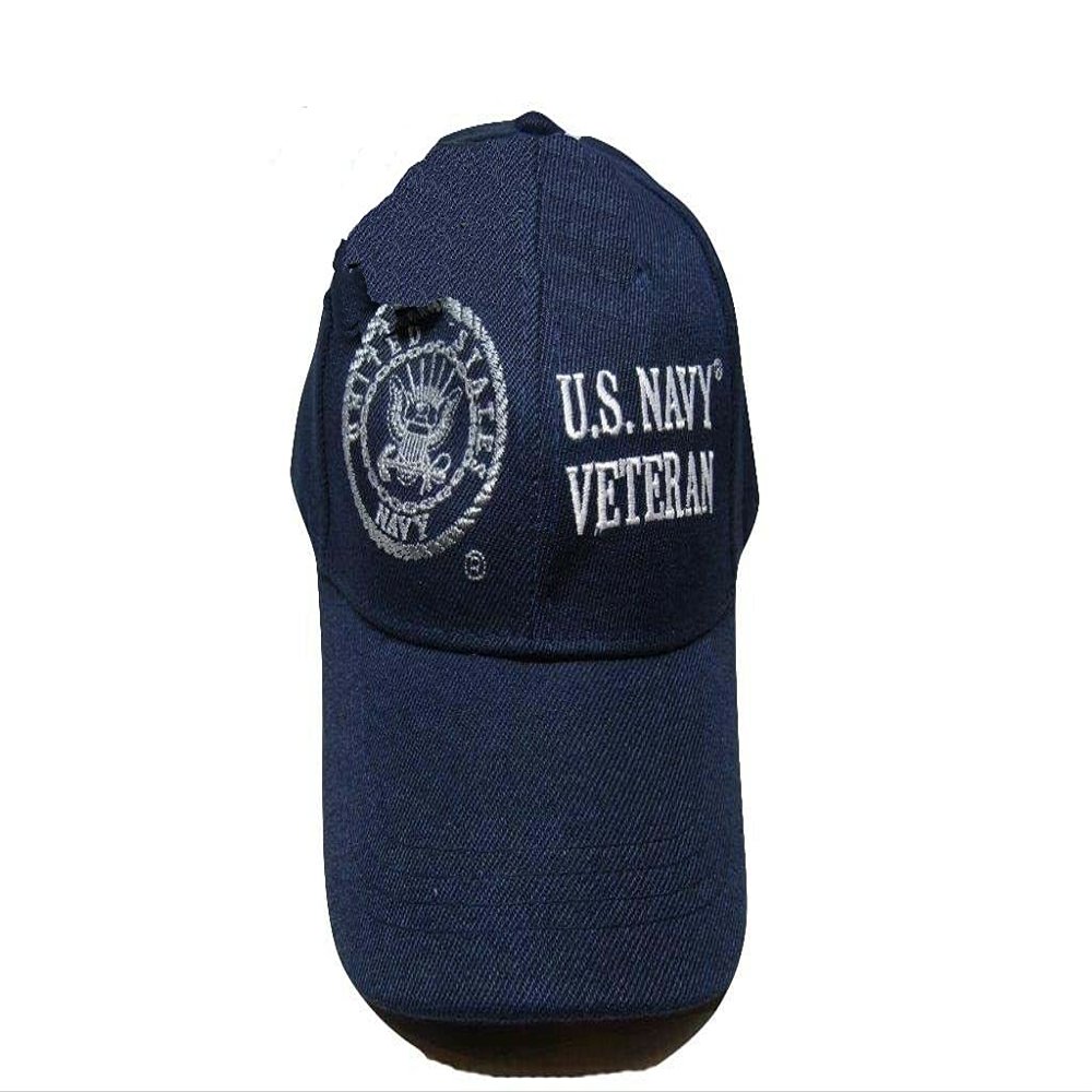 AES Navy Veteran USN Vet Blue Embroidered Hat Ball Cap