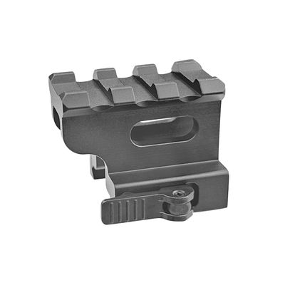 Lion Gears BridgeMount Tactical Picatinny 1" Riser, 1.45" Long with 3 Slots, Robust and Light-Weighted Design with Dual Lock Quick Release/Lock Lever, BM0310QR