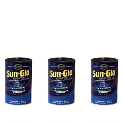 Three Pack of Sun-Glo #5 Speed Shuffleboard Powder Wax