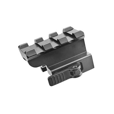 Lion Gears BridgeMount Tactical Picatinny .75" Riser, 1.45" Long with 3 Slots, Robust and Light-Weighted Design with Dual Lock Quick Release/Lock Lever, BM0307QR