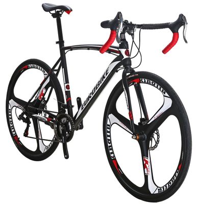 EUROBIKE Road Bike TSM550 Bike 21 Speed Dual Disc Brake 54CM 700C 3-Spoke Wheels Road Bicycle