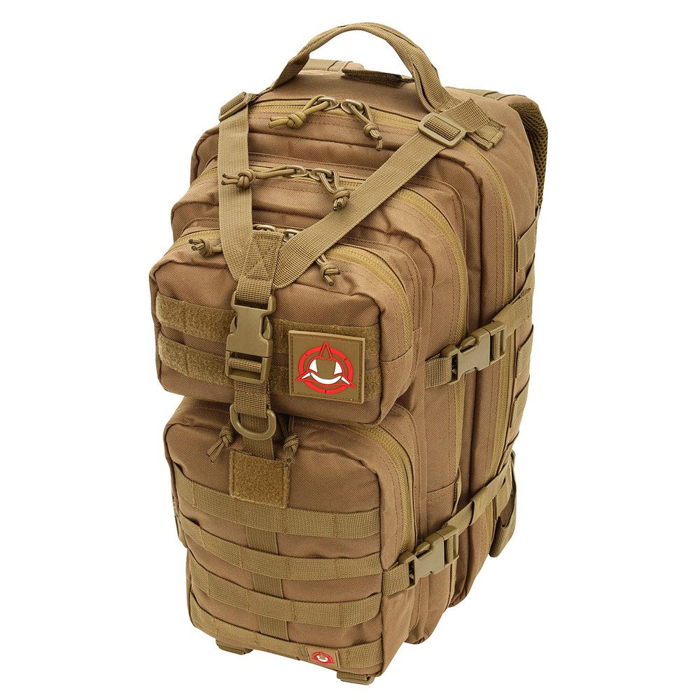 ORCA 34L Military Tactical Backpack  Heavy Duty Waterproof Rucksack for Camping, Hiking & Survival, 600D Polyester (Coyote Brown)