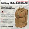 ORCA 34L Military Tactical Backpack  Heavy Duty Waterproof Rucksack for Camping, Hiking & Survival, 600D Polyester (Coyote Brown) view 3