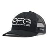 Columbia Standard PFG Hooks Mesh Snap Back-High Crown, Black, One Size view 1
