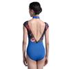 Baiwu Dance Half Sleeve Mesh Elegant Ballet Leotards 117141043 (Royal Blue, Medium) view 2