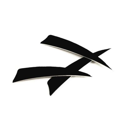 Archery Arrows Feather Fletching 4 Inch Real Turkey Vanes for Hunting Target Shooting (25 Pack) (Black)
