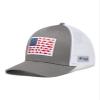 Columbia Unisex Unisex PFG Fish Flag Mesh Snap Back Hat, Titanium/White, One Size view 3