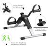Folding Pedal Exerciser, Mini Exercise Bike Under Desk Bike Foot Pedal Exerciser, Foot Hand Cycle Portable Peddler Machine Bicycle Exerciser Arm Leg Exerciser While Sitting (Silver) view 2