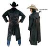 Southwestern Equine American Cowboy Saddle Slicker Rain Coat Duster  100% Waterproof Full Length Unisex (Black, XX-Large) view 2