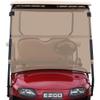 Huskey Tinted Golf Cart Windshield Compatible with EZGO Freedom TXT 2014+ / Valor 2017 to 2022 W/ 1"x1" Struts; 3/16" Thick & Bottom Rubber Body Protection Gasket, 25% thicker than most Windshields view 1