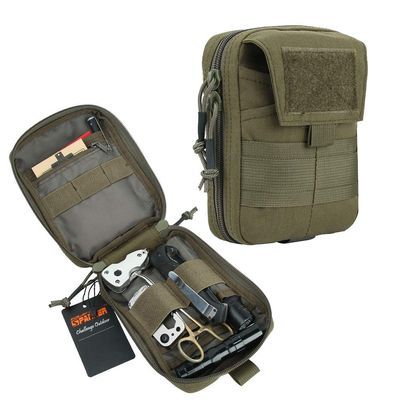 EXCELLENT ELITE SPANKER Molle Admin Pouch Military Utility Tool Pouch EDC Molle Pouchs Gadget Waist Bags(Ranger Green)