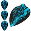 Harrows Rapide X Dart Flights - 100 Micron - Pear - 1 Set (3) (Aqua Blue)