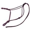 Knotty Girlz Horse Rope Training Halter - 4 Knot 1/4" Stiff Halter Cord - Used by Famous Trainers Multiple Sizes Multiple Colors (Burgundy, Small) view 1