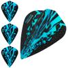 Harrows Rapide X Dart Flights - 100 Micron - Kite - 1 Set (3) (Aqua Blue) view 1