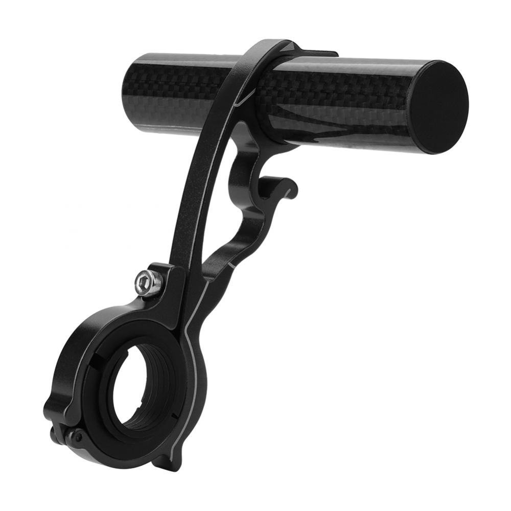 Bike Handlebar Extender, Lightweight Aluminium Alloy Handlebar Extension Mount Holder for Lamp, Units, Headlights, Cameras(Black) Bike Handlebar Extender Stroller Handle