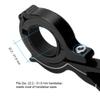 Bike Handlebar Extender, Lightweight Aluminium Alloy Handlebar Extension Mount Holder for Lamp, Units, Headlights, Cameras(Black) Bike Handlebar Extender Stroller Handle view 2