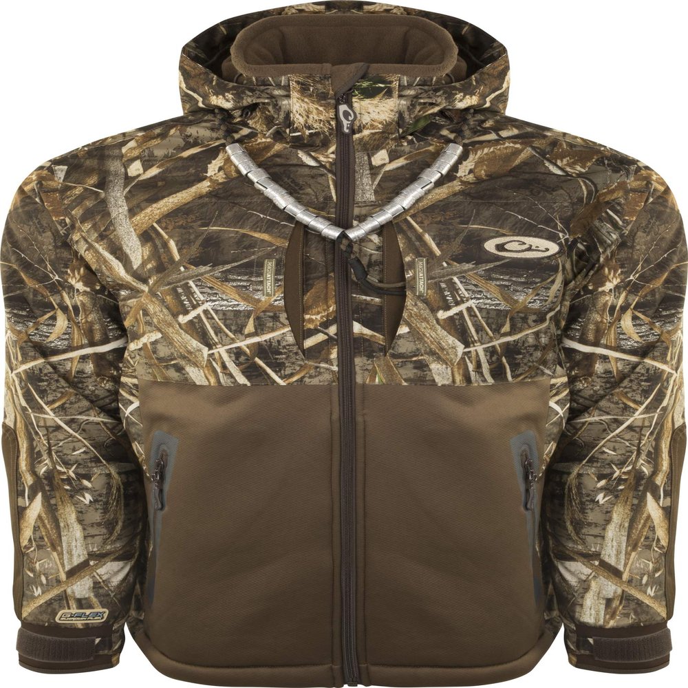 Drake Guardian Full Zip Heavyweight Eqwader Wading Jacket with Hood (Max5, 2X-Large)
