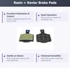 2 Pairs Bike Brake Pads Resin for Magura Series MT Series MT2, MT4, MT6 and MT8. The Bicycle Replacement Part for OEM Brakes for high Braking Power and Quiet Stops. view 2