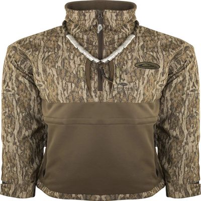Drake Waterfowl Guardian Flex 1/4 Zip Eqwader Wading Jacket Mossy Oak Bottomland Small