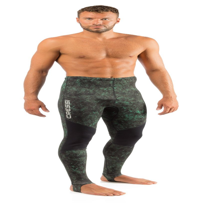 Cressi Hunter Rash Guard Pants, Camo Green, XL