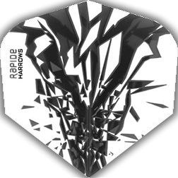 Harrows Rapide Dart Flights - 100 Micron - Standard - 1 Set (3) (Smokey)