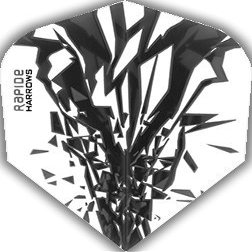 Harrows Rapide Dart Flights - 100 Micron - Standard - 1 Set (3) (Smokey)