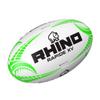 Rhino Rapide XV Rugby Ball, White/Green, Size 5 view 1