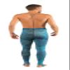 Cressi Hunter Rash Guard Pants, Camo Blue, 2XL view 3