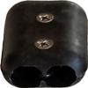 5/8 Inch Double OT Reusable Rope Clamp Twenty Five (25) Pack (Black) view 3
