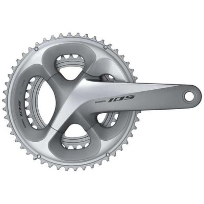 Shimano 105 FC-R7000 105 double chainset, HollowTech II 172.5 mm 50 / 34T, Silver