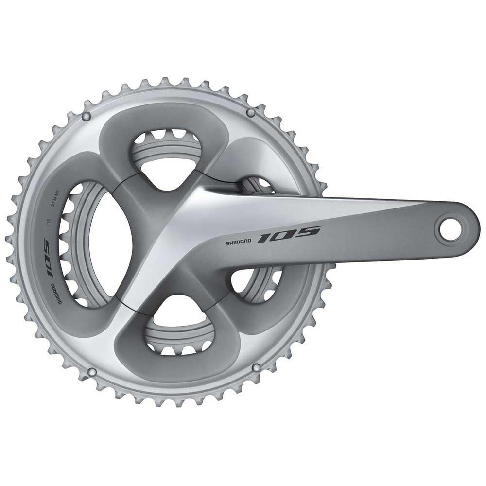 Shimano 105 FC-R7000 105 double chainset, HollowTech II 172.5 mm 50 / 34T, Silver