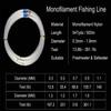 Fishing Line 547 Yard Monofilament Fishing Line Strong Invisible Line Clear Mono Nylon Fishing Leader Line for Saltwater Freshwater 1.3mm view 2