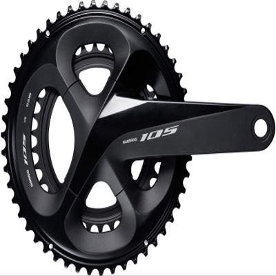 Shimano 105 Unisex's FCR7000E26L Bike Parts, Standard, 52/36 Teeth