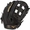 Mizuno unisex adult 12" Premier Series Slowpitch Softball Glove 12 , Black/Gold H Web, US view 1