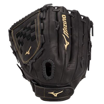 Mizuno GMVP1300PF3 MVP Prime Fastpitch Softball Gloves, 13", Right Hand, Black Tartan Web