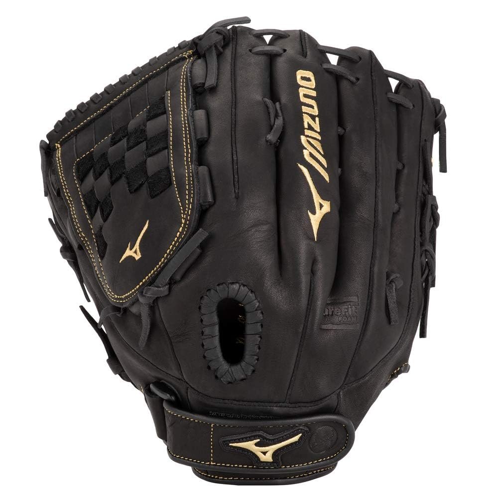 Mizuno GMVP1300PF3 MVP Prime Fastpitch Softball Gloves, 13", Right Hand, Black Tartan Web