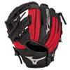 Mizuno unisex-teen GPP1000Y3RD Prospect Series PowerClose Baseball Gloves, 10", Right Hand, Black/Red Deep III Web view 1