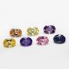 1pcs Per Colors Total 15pcs Oval Shape Cubic Zirconia Mixed Colors Synthetic Gemstone (4x6mm) view 4