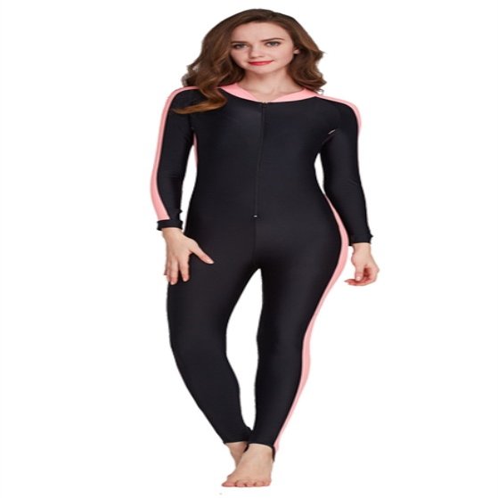 ShuoBeiter New Women Swimsuit Girls & Ladies Modest Jumpsuit Fitness One Piece Snorkeling Surfing Suit Jellyfish Wetsuit Swimming Costume (Pink, 2XL)