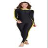 ShuoBeiter New Women Swimsuit Girls & Ladies Modest Jumpsuit Fitness One Piece Snorkeling Surfing Suit Jellyfish Wetsuit Swimming Costume (Yellow, 4XL) view 2