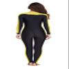 ShuoBeiter New Women Swimsuit Girls & Ladies Modest Jumpsuit Fitness One Piece Snorkeling Surfing Suit Jellyfish Wetsuit Swimming Costume (Yellow, 4XL) view 4