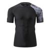 HUGE SPORTS Men's Splice UV Sun Protection UPF 50+ Skins Rash Guard Short Sleeves (Piracy, S) view 2