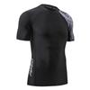 HUGE SPORTS Men's Splice UV Sun Protection UPF 50+ Skins Rash Guard Short Sleeves (Piracy, S) view 3