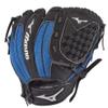 Mizuno GPP1050Y3RY Prospect Series PowerClose Baseball Gloves, 10.5", Left Hand ,Black/Royal Tartan Flex Web view 1